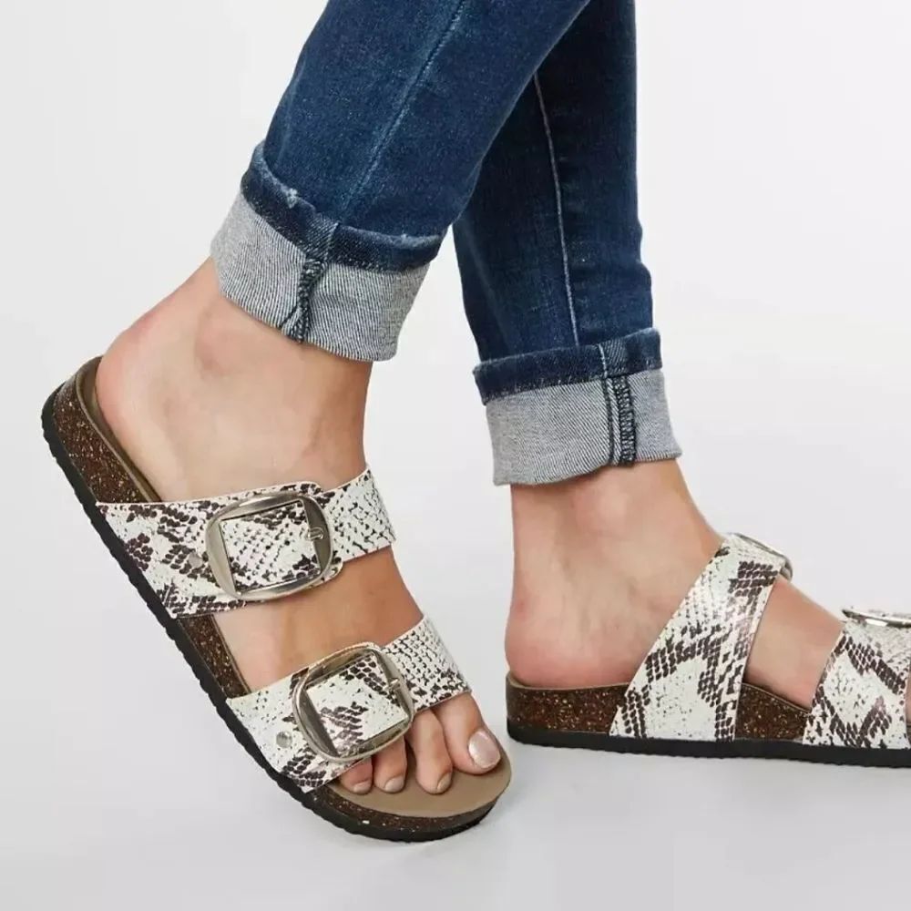 BRAND NEW HERSTYLE SLIDES SANDAL WITH TWO ADJUSTABLE STRAP